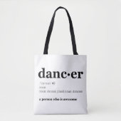 Tote Bag Définition d'un danseur (Devant)