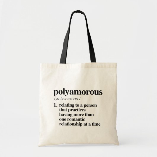 Tote Bag Définition polyamoreuse - Termes LGBTQ définis - (Devant)