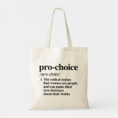 Tote Bag Définition Pro-Choice (Dos)