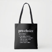 Tote Bag Définition Pro-Choice (Devant)