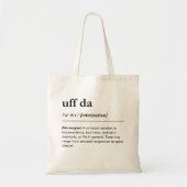 Tote Bag Définition Uff Da Norvège Cadeau norvégien drôle (Devant)