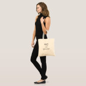 Tote Bag définition végétalienne (Devant (modèle))