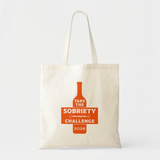 Tote Bag Défis sans alcool et sobre (Devant)