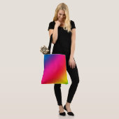 Tote Bag Dégradé arc-en-ciel (Sur le modèle)