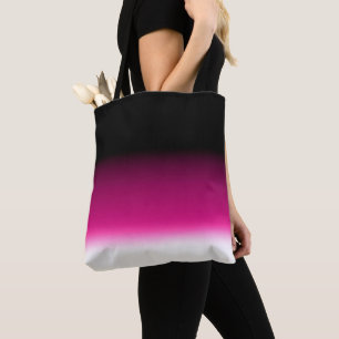 Tote Bag Dégradé blanc rose burgundy