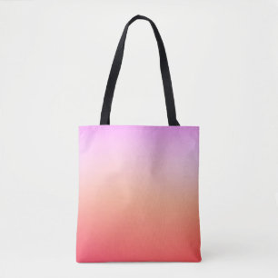 Tote Bag Dégradé de coucher de soleil pastel radieux