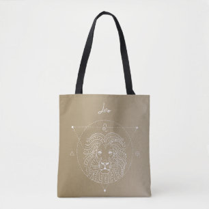 Tote Bag Dégradé du signe étoile du zodiaque de Leo