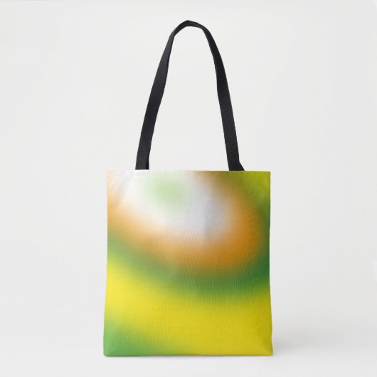 Tote Bag Dégradé jaune, vert (Devant)