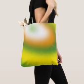 Tote Bag Dégradé jaune, vert (De près)