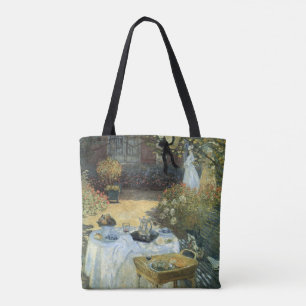 Tote Bag Déjeuner par Claude Monet, Impressionnisme Vintage