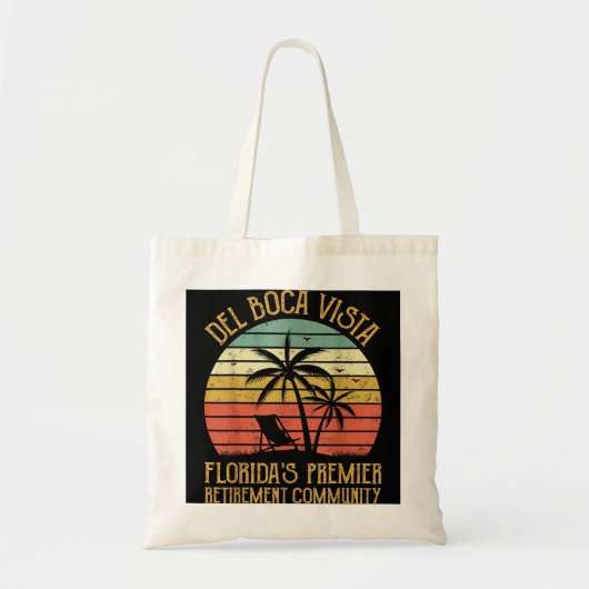 Tote Bag Del Boca Vista Communauté de retraite Floride Funn (Devant)