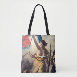 Tote Bag Delacroix - Liberté À La Tête Du Peuple Gros Plan