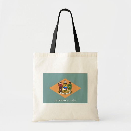Tote Bag Delaware Le Drapeau D'État Diamond US (Devant)