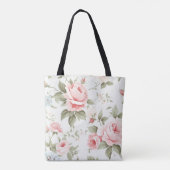 Tote Bag Délicat Rose rose pâle tout - sur - imprimer (Dos)