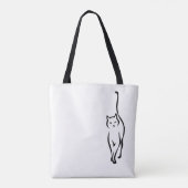 Tote Bag Délicate de chat (Dos)