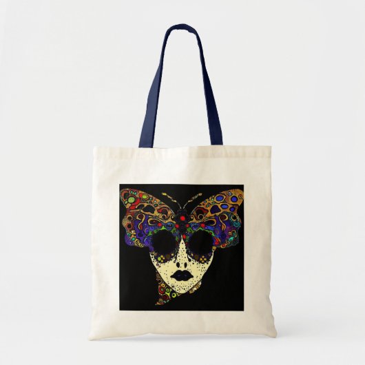 Tote Bag 'DELIRIUM DE LA TÊTE DE LA MORT' - Édition Gothiqu (Devant)