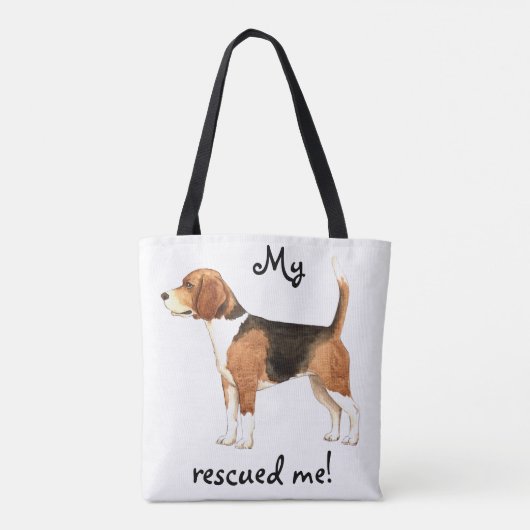 Tote Bag Délivrance de beagle (Dos)