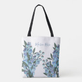 Tote Bag Delphinium bleu (Dos)