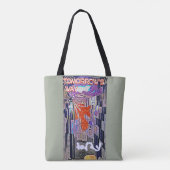 Tote Bag Demain's Way Aujourd'hui Retro Future Art (Dos)