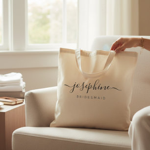 Tote Bag Demande de demoiselle d'honneur personnalisée avec