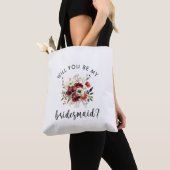 Tote Bag Demande de témoin Fleurs et note sincère (De près)