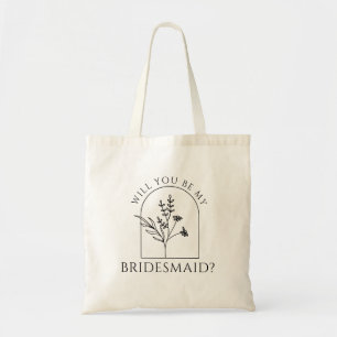 Tote Bag Demande originale aux demoiselles d'honneur Minima