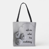 Tote Bag Demandez-moi ce que je suis en train de croiser (Dos)