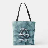 Tote Bag Demandez-Moi Mon Succulent (Dos)