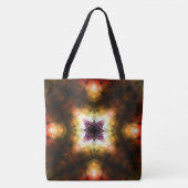 Tote Bag Démarrage géométrique radiant avec lumière Abstrai (Devant)