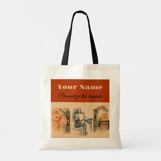 Tote Bag demeures modernes (Dos)