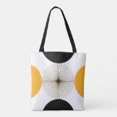 Tote Bag Demi-cercle moderne du milieu du siècle (Dos)