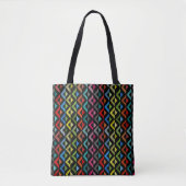 Tote Bag Demi-Diamants De Fond (Devant)