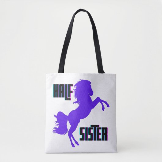 Tote Bag Demi-Soeur Pony Violet frère (Devant)