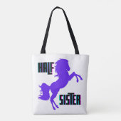 Tote Bag Demi-Soeur Pony Violet frère (Dos)