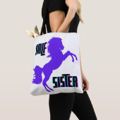 Tote Bag Demi-Soeur Pony Violet frère (De près)