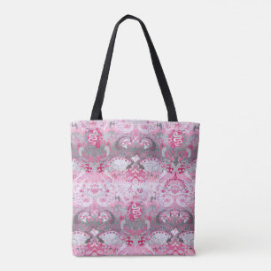 Tote Bag Demigirl Dragon Damask - Stylish Pride Flag Couleu