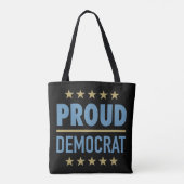 Tote Bag Démocrate fier (Dos)
