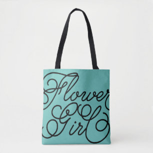 Tote Bag Demoiselle de honneur faite sur commande de menthe