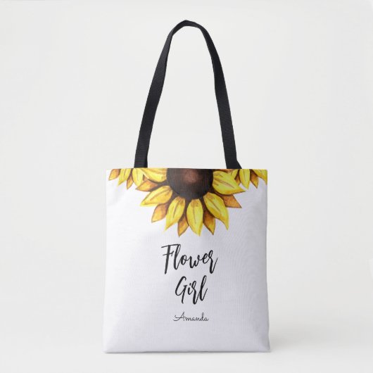 Tote Bag Demoiselle d'honneur au tournesol Mariage (Devant)