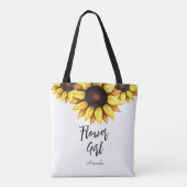 Tote Bag Demoiselle d'honneur au tournesol Mariage (Dos)