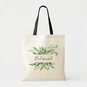 Tote Bag Demoiselle d'honneur. Botanique de verdure à l'aqu
