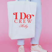 Tote Bag Demoiselle d'honneur Crew Rouge