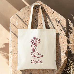Tote Bag Demoiselle d'honneur de Bachelorette Cowgirl