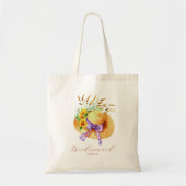 Tote Bag Demoiselle d'honneur florale boho (Devant)