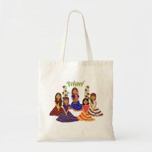 Tote Bag demoiselle d'honneur indienne fourre-tout