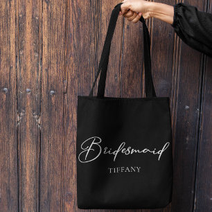 Tote Bag Demoiselle d'honneur Mariage Minimaliste Chic Pers