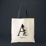 Tote Bag Demoiselle d'honneur Monogramme Lettre A Orchidées<br><div class="desc">Ajoutez une touche bohème et tropicale à votre espace avec ce sac fourre-tout à monogramme tropical. Il présente des fleurs blanches aquarelles,  du corail blanc et des feuilles tropicales. Ce sac fourre-tout à monogramme lettre A sera parfait en tant que cadeau.</div>
