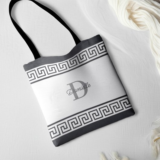 Tote Bag Demoiselle d'honneur Monogramme Nom Initiale Clé G