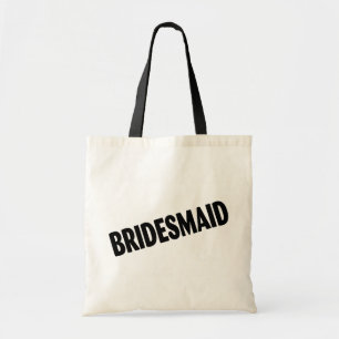 Tote Bag Demoiselle d'honneur (noir audacieux)