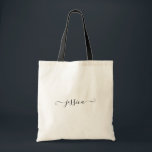 Tote Bag Demoiselle d'honneur noire Girly nommée faite sur<br><div class="desc">Sac fourre-tout noir Girly féminin simple nommé fait sur commande à manuscrit
Grande idée de cadeau pour vos demoiselles d'honneur,  amis et famille.</div>